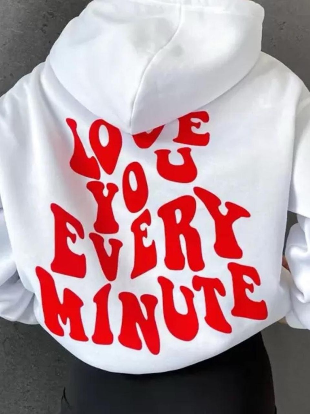 SHEIN White Hooded Sweatshirt